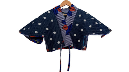 Reversible Short Denim kimono