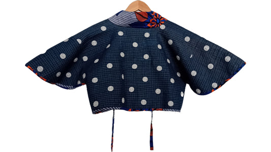 Reversible Short Denim kimono