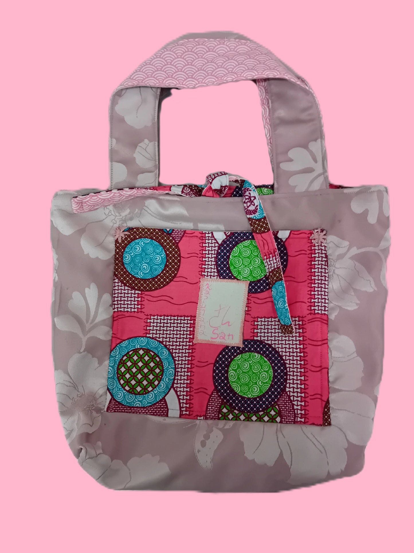 Unique  Reversible pink tote bag