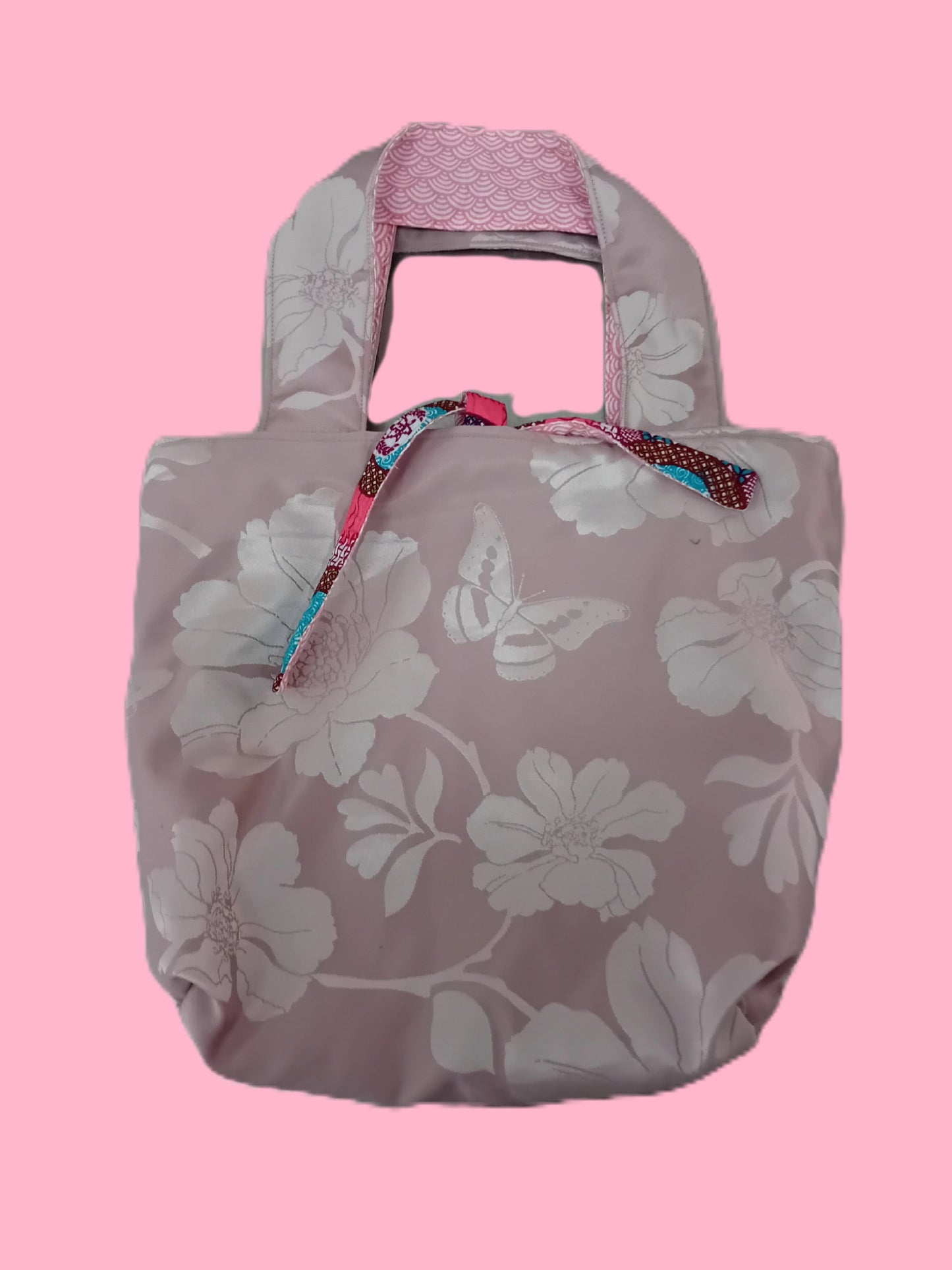 Unique  Reversible pink tote bag